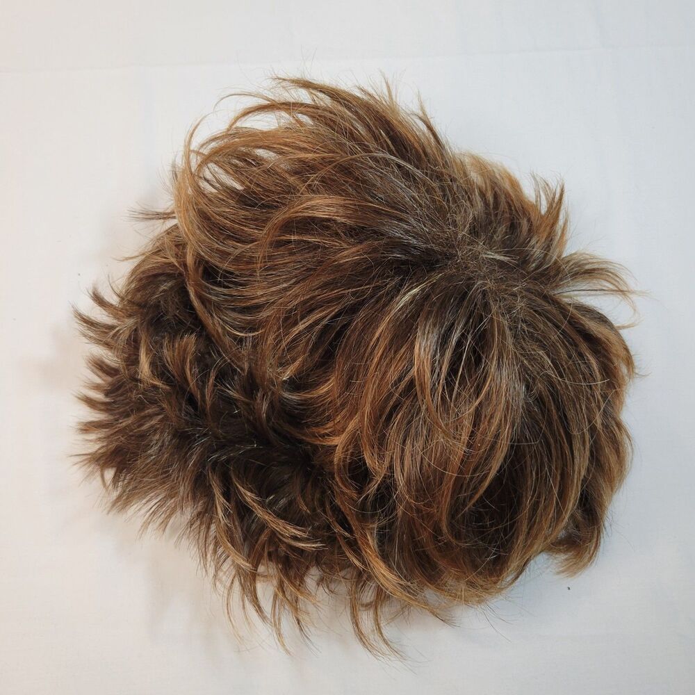 Gabor Average Short Pixie Cut Women Brown Synthetic Hair Wig Layered Volume Heat